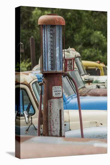 Old Trucks and Antique Gas Pump, Hennigar's Gas Station, Palouse Region of Eastern Washington-Adam Jones-Premier Image Canvas