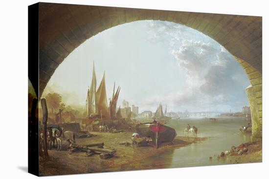 Old Vauxhall Bridge, London (Oil on Canvas)-William Clarkson Stanfield-Premier Image Canvas
