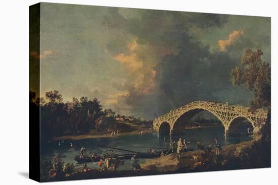 'Old Walton Bridge', 1754-Canaletto-Premier Image Canvas
