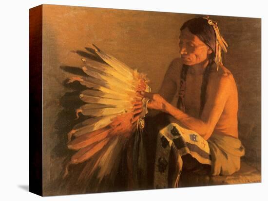 Old War Bonnet, 1916-Joseph Henry Sharp-Premier Image Canvas