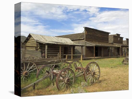 Old Western Wagons from the Pioneering Days of the Wild West at Cody, Montana, USA-Neale Clarke-Premier Image Canvas