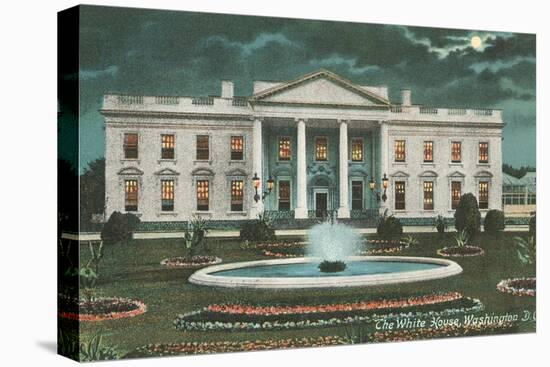 Old White House Illustration-null-Stretched Canvas