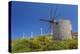 Old Windmill and Modern Wind Turbines. Naxos Island, Greece-Ali Kabas-Premier Image Canvas