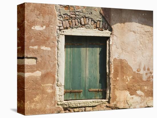 Old Window Along a Walkway, Venice, Italy-Dennis Flaherty-Premier Image Canvas