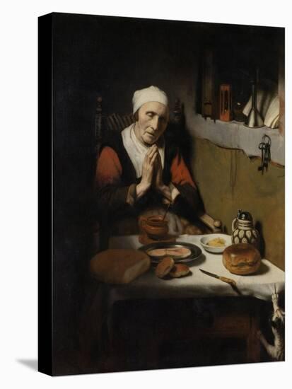 Old Woman Saying Grace, known as ‘The Prayer Without End’, C.1656-Nicolaes Maes-Premier Image Canvas