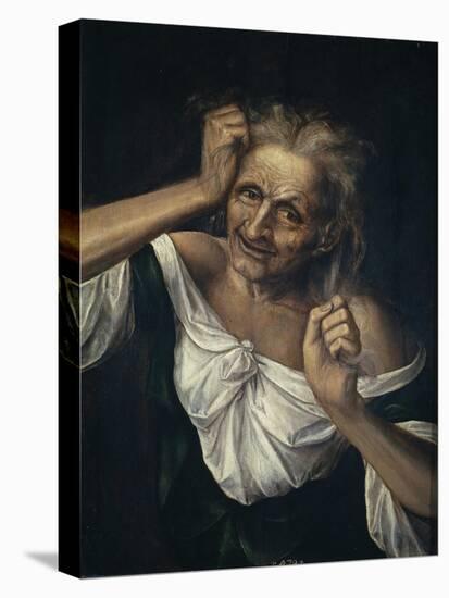 Old Woman Tearing at Her Hair-Quentin Massys-Premier Image Canvas