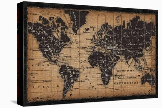 Old World Map-null-Stretched Canvas