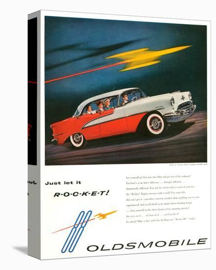 Oldsmobile-Just Let It Rocket-null-Stretched Canvas