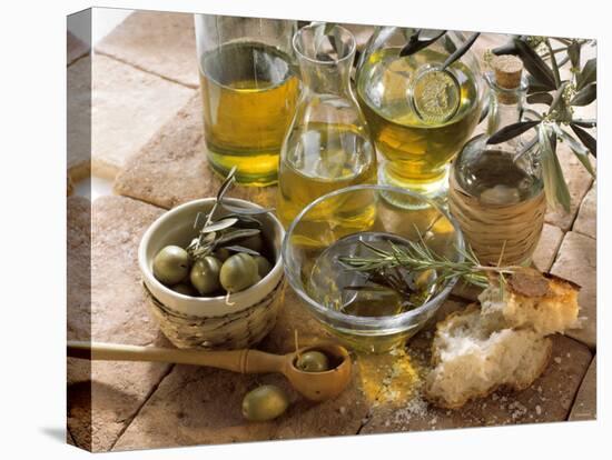Olive Oil and Olives-null-Premier Image Canvas