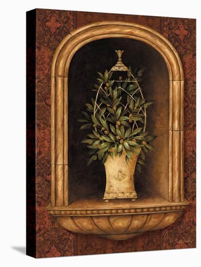 Olive Topiary Niches I-Pamela Gladding-Stretched Canvas