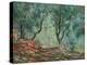 Olive Trees in the Moreno Garden; Bois D'oliviers Au Jardin Moreno, 1884 (Oil on Canvas)-Claude Monet-Premier Image Canvas