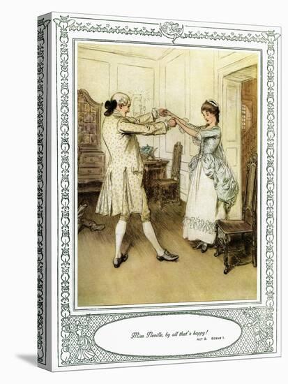 Oliver Goldsmith 's play She Stoops to Conque-Hugh Thomson-Premier Image Canvas