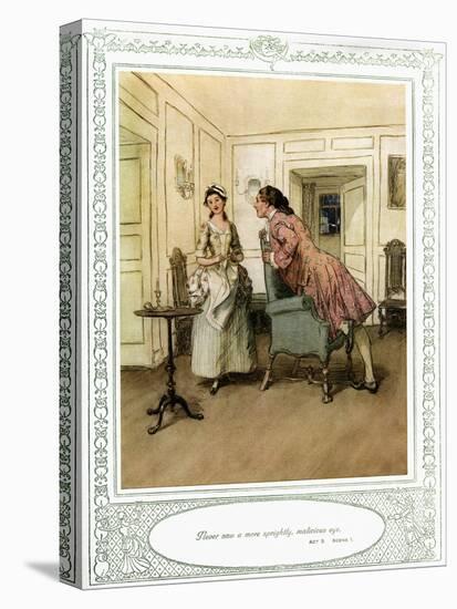 Oliver Goldsmith 's play She Stoops to Conque-Hugh Thomson-Premier Image Canvas