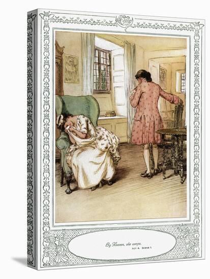 Oliver Goldsmith 's play She Stoops to Conque-Hugh Thomson-Premier Image Canvas