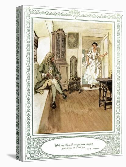 Oliver Goldsmith 's play She Stoops to Conque-Hugh Thomson-Premier Image Canvas