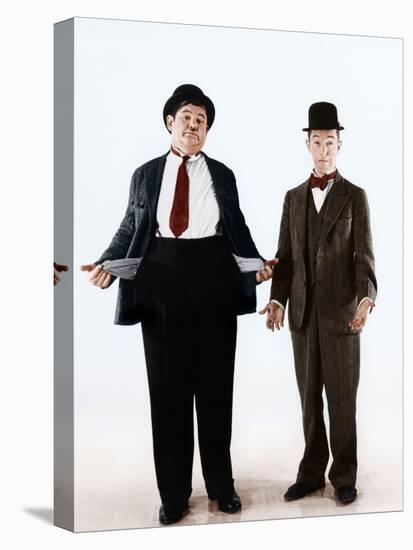 Oliver Hardy, Stan Laurel, ca. 1930s-null-Stretched Canvas