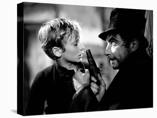 Oliver Twist, John Howard Davies, Robert Newton, 1948-null-Stretched Canvas