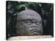 Olmec Civilization, Colossal Stone Head of a Warrior, 1100-475 B.C.-null-Premier Image Canvas