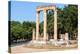 Olympia, Peloponnese, Greece. Ancient Olympia. The Philippeion, 4th century BC. Remains of a cir...-null-Premier Image Canvas