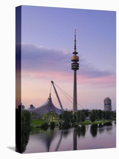 Olympiapark and Olympiaturm at Dusk, Munich, Bavaria, Germany, Europe-Gary Cook-Premier Image Canvas