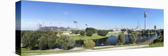 Olympiapark with Stadium, Hall, Television Tower and Bmw Administration, Munich, Bavaria, Germany-null-Stretched Canvas