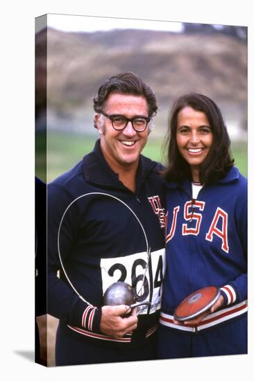 Olympic Athletes Harold Connolly and His Wife Olga in Los Angeles Pre-Olympics 1972-Bill Eppridge-Premier Image Canvas