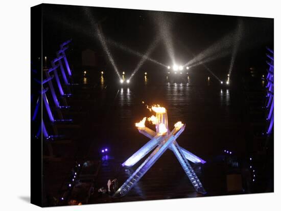 Olympic Cauldron after Being Lit at the Opening Ceremony for the 2010 Olympics-null-Premier Image Canvas