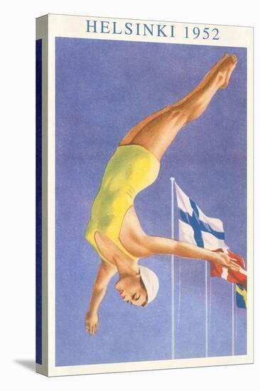 Olympic Diving, Helsinki, Finland, 1952-null-Stretched Canvas