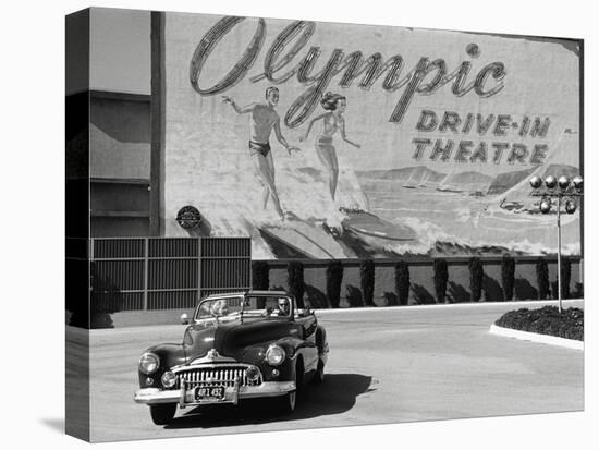 Olympic Drive-in Theater-Kurt Hutton-Stretched Canvas