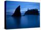 Olympic National Park, Wa: Sea Stacks Get Wrapped by the Incoming Tide-Brad Beck-Premier Image Canvas
