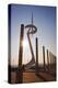 Olympic tower on Montjuic in Barcelona, Catalonia, Spain-null-Stretched Canvas