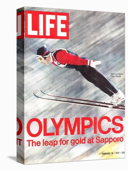 Olympics, Ski Jumper Yukio Kasaya, February 18, 1972-John Dominis-Premier Image Canvas