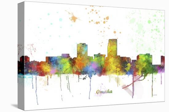Omaha Nebraska Skyline MCLR 1-Marlene Watson-Premier Image Canvas