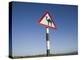 Oman, Dhofar Region, Salalah, Camel Crossing Sign in the Dhofar Mountains-Walter Bibikow-Premier Image Canvas