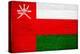 Oman Flag Design with Wood Patterning - Flags of the World Series-Philippe Hugonnard-Stretched Canvas
