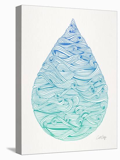 Ombre Water Drop-Cat Coquillette-Premier Image Canvas