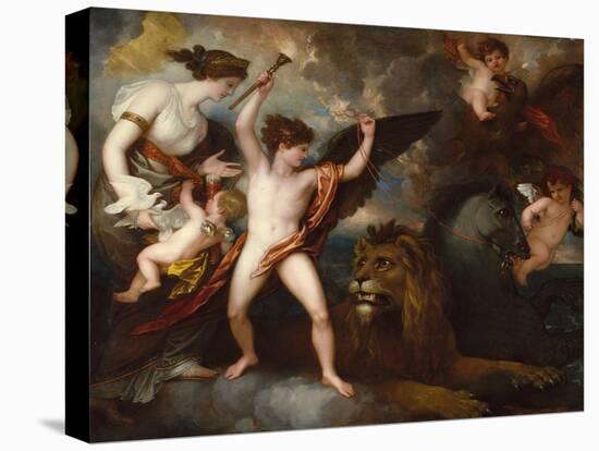 Omnia Vincit Amor, or The Power of Love in the Three Elements, 1809-Benjamin West-Premier Image Canvas
