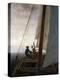 On Board a Sailing Ship, Between 1818 and 1820-Caspar David Friedrich-Premier Image Canvas