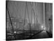 On Brooklyn Bridge by night, NYC-Michel Setboun-Stretched Canvas