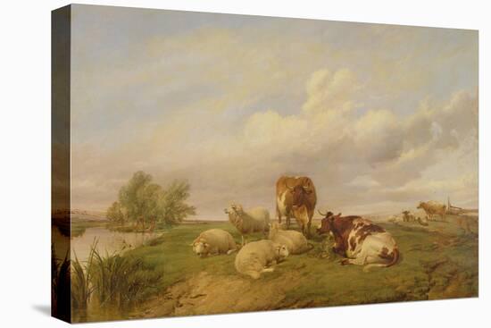 On Canterbury Meadows, 1861-Thomas Sidney Cooper-Premier Image Canvas