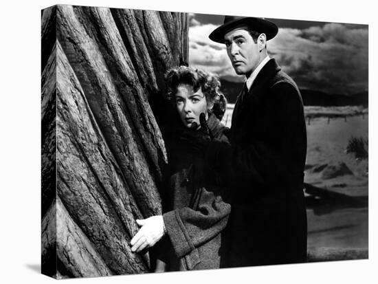 On Dangerous Ground, Ida Lupino, Robert Ryan, 1952-null-Stretched Canvas