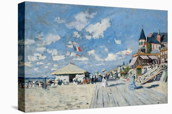 On the Beach at Trouville, 1870-Claude Monet-Premier Image Canvas