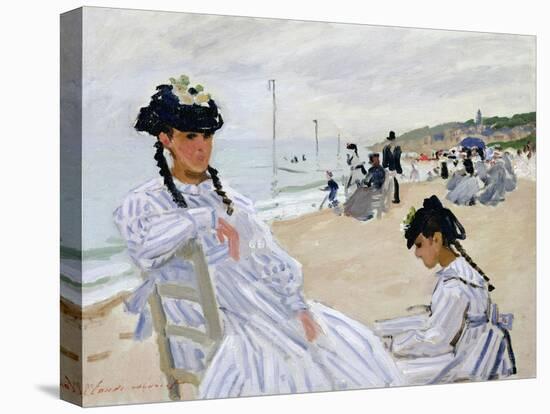 On the Beach at Trouville-Claude Monet-Premier Image Canvas