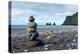 On the Beach of Vik, in the Background the Rock Needles Reynisdrangar-Catharina Lux-Premier Image Canvas