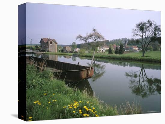 On the Edge of Regneville, Northern Branch of the Canal De L'Est, Meuse, Lorraine, France-Bruno Barbier-Premier Image Canvas