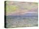 On the High Seas, Sunset at Pourville-Claude Monet-Premier Image Canvas