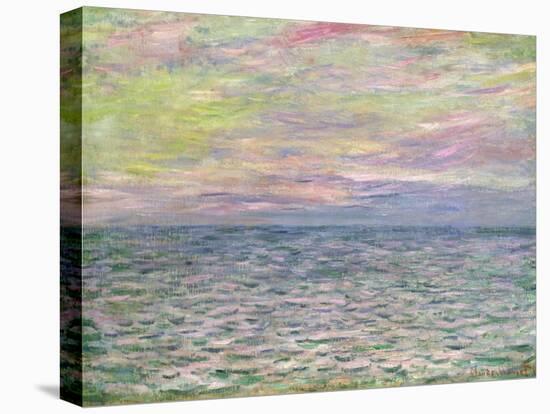 On the High Seas, Sunset at Pourville-Claude Monet-Premier Image Canvas