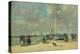On the Jetty, C. 1869-70 (Oil on Wood)-Eugene Louis Boudin-Premier Image Canvas