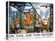 On the Job for Victory Poster-Jonas Lie-Premier Image Canvas