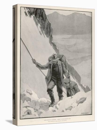 On the Klondike Trail, Gold Prospectors at the Summit of the Notorious Chilkoot Pass-Julius M. Price-Stretched Canvas